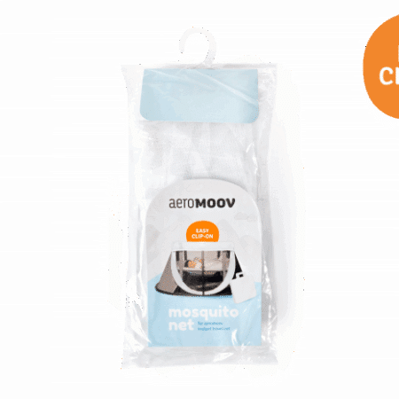 AeroMoov -Reisbed - muggennet - White