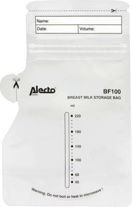 Alecto - 100PK breast milk storage bags