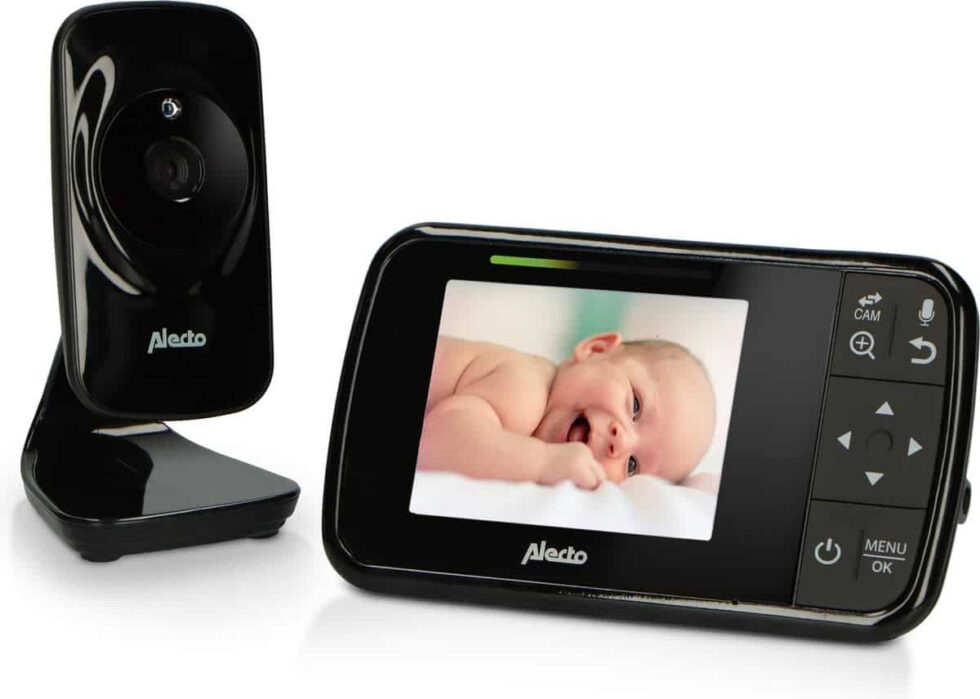 Alecto - 3.5inch Video Baby Monitor Black