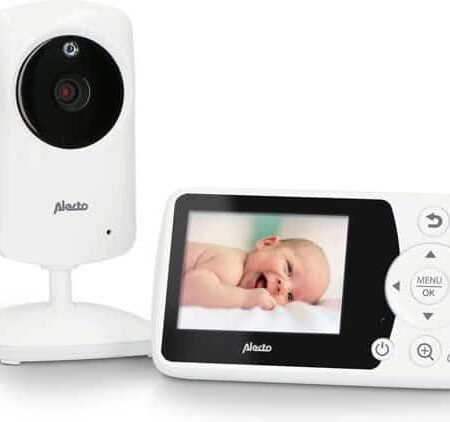 Alecto - Babyfoon met camera en 2.4'' kleurenscherm, wit