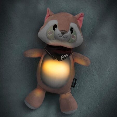 Alecto - Cuddly toy with soothing sounds and night light