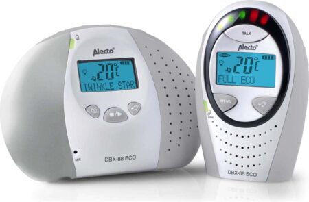 Alecto - Eco DECT baby monitor with display wit/grijs