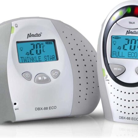 Alecto - Eco DECT baby monitor with display wit/grijs