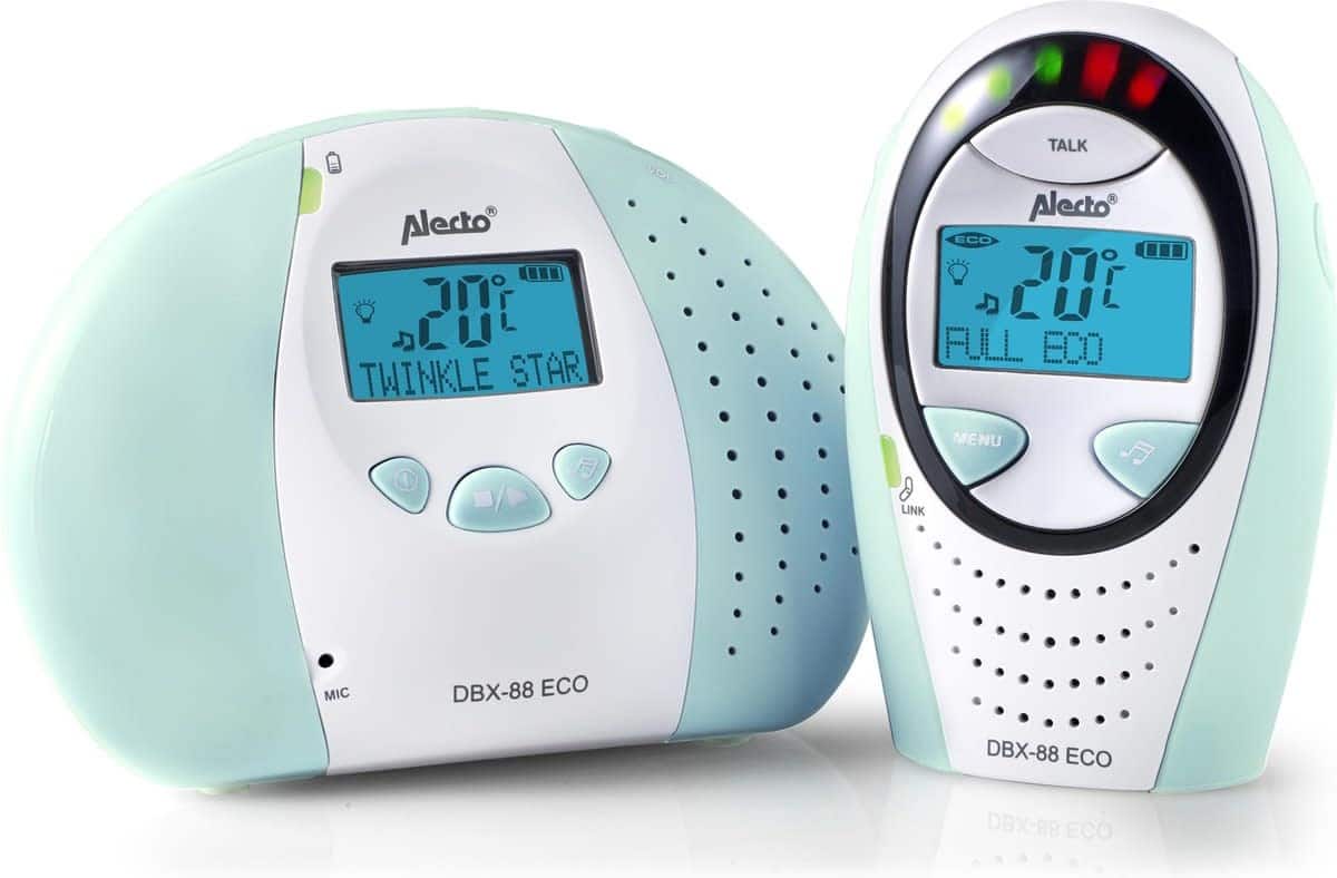 Alecto - Eco DECT baby monitor with display wit/munt