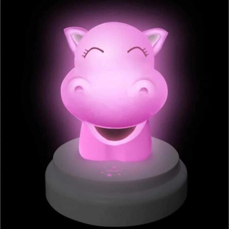 Alecto - LED night light, hippo
