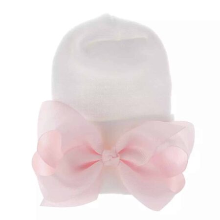 BB SJIEK - newborn muts met roze strik
