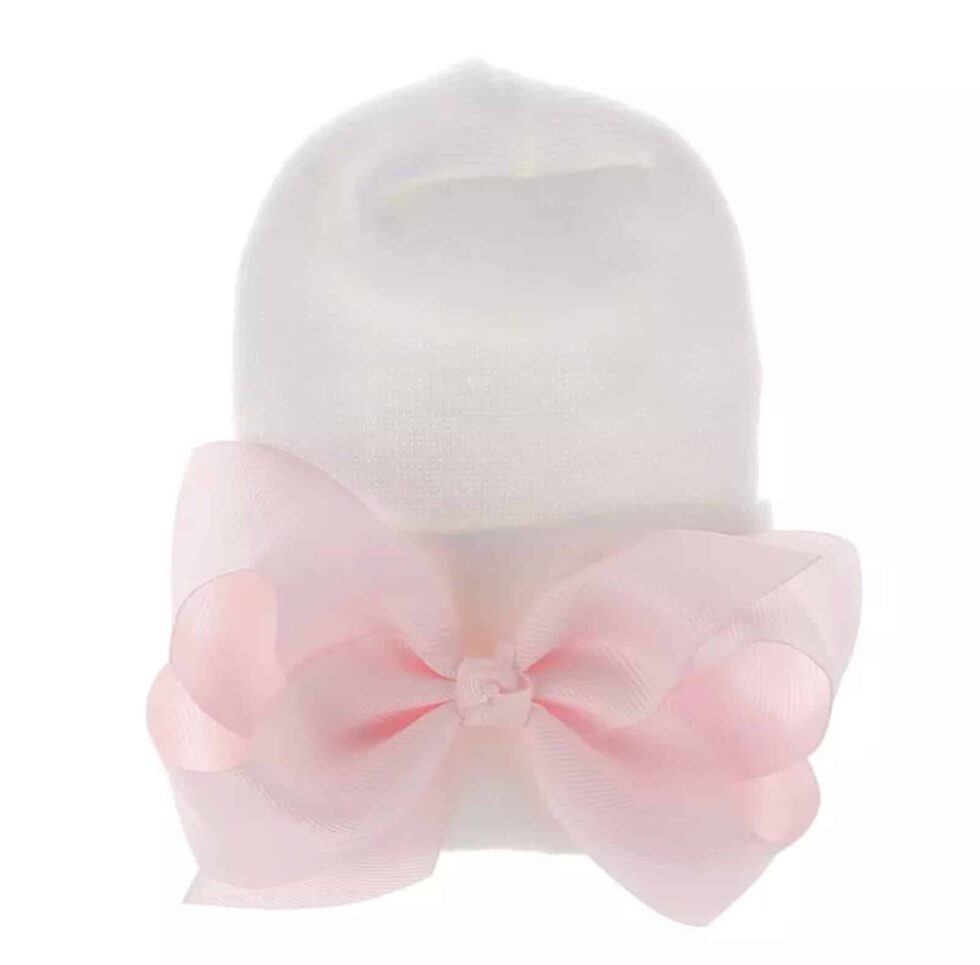 BB SJIEK - newborn muts met roze strik