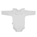 Babidu - Body C/Volante M /Larga Wit 12 M