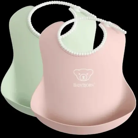 BabyBjörn - Baby Slab duopack - Pastelgroen Pastelroze