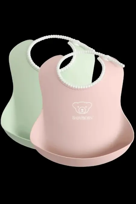 BabyBjörn - Baby Slab duopack - Pastelgroen Pastelroze