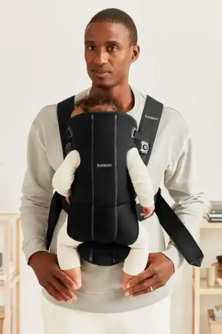 BabyBjörn - Draagzak Mini - Geweven Zwart