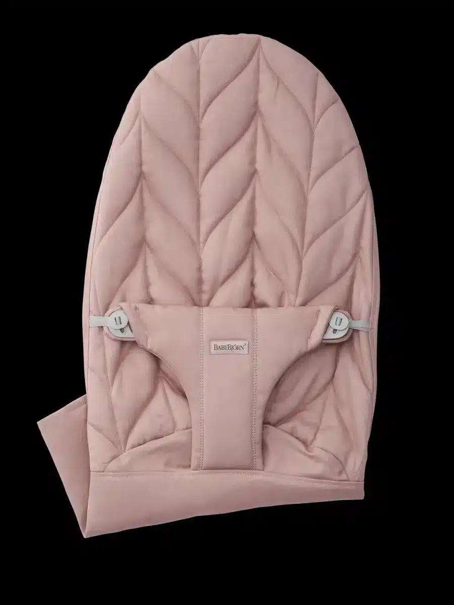 BabyBjörn - Stoffen Zitting Wipstoeltje - Geweven kroonblad quilt Oudroze