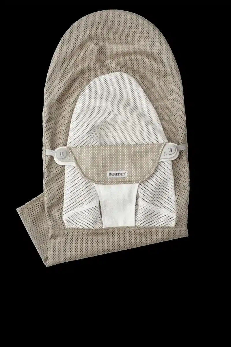 BabyBjörn - Stoffen Zitting Wipstoeltje - Mesh Grijsbeige Wit