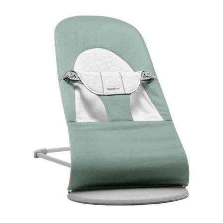 BabyBjörn - Wipstoeltje Balance Soft - Geweven Jersey Lichtsalie Grijs