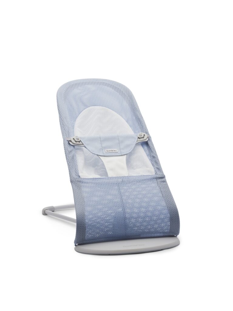 BabyBjörn - Wipstoeltje Balance Soft - Mesh Hemelsblauw Wit