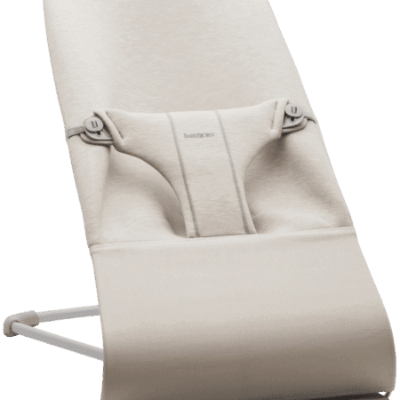 BabyBjörn - Wipstoeltje Bliss - 3D Jersey Lichtbeige & Speelboog Ondeugende oogjes Pastel