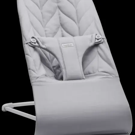 BabyBjörn - Wipstoeltje Bliss - Geweven Kroonblad quilt Lichtgrijs