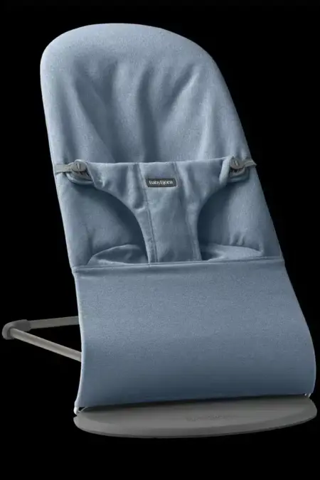 BabyBjörn - Wipstoeltje Bliss - Geweven Mélange Blauw