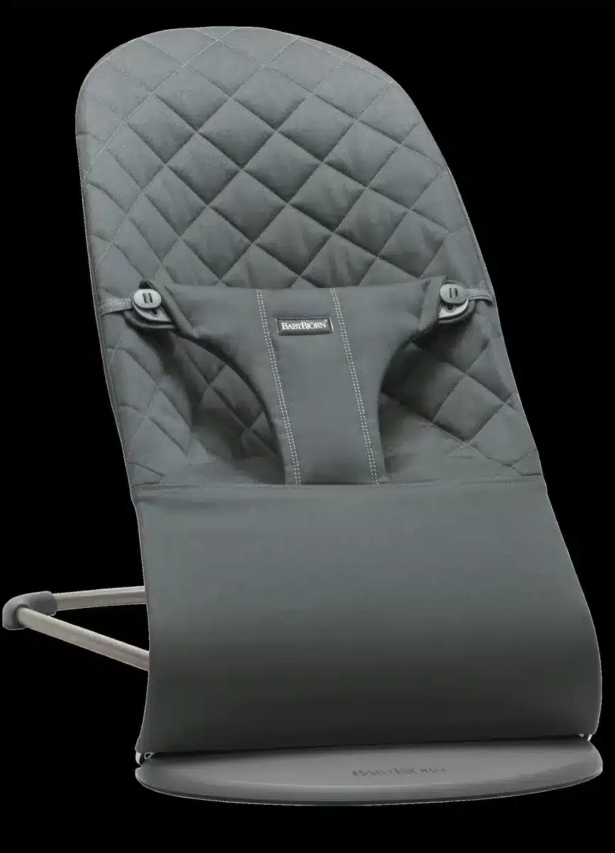 BabyBjörn - Wipstoeltje Bliss - Geweven klassiek quilt Antraciet