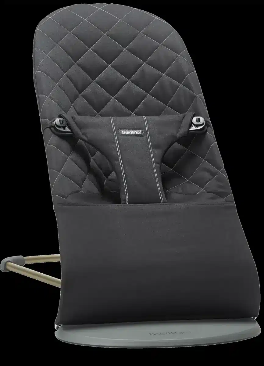 BabyBjörn - Wipstoeltje Bliss - Geweven klassiek quilt Zwart