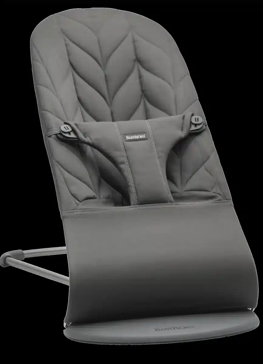 BabyBjörn - Wipstoeltje Bliss - Geweven kroonblad quilt Antraciet