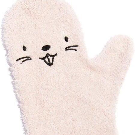 Baby Shower Glove - Washand Bever Roze