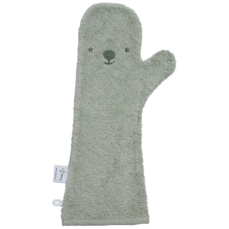 Baby Shower Glove - Washand Zeehond Olive