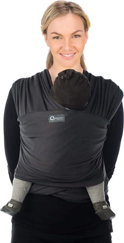 Babylonia baby Carriers - Draagdoek Tricot-Slen Organic - Black - One Size