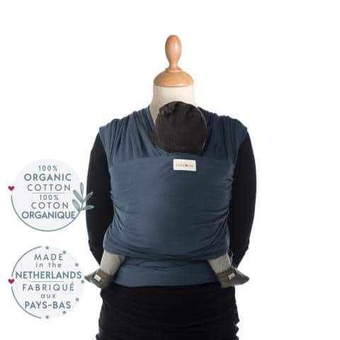 Babylonia baby Carriers - Draagdoek Tricot-Slen Organic - Bluejeans - One Size