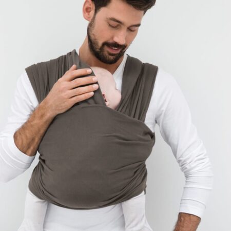 Babylonia baby Carriers - Draagdoek Tricot-Slen Organic - Coffee Bean - One Size