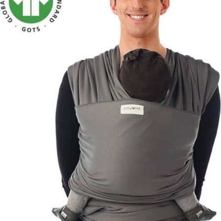 Babylonia baby Carriers - Draagdoek Tricot-Slen Organic - Moon Mist Grey - One Size