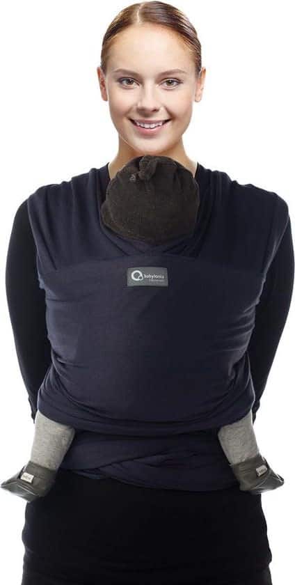 Babylonia baby Carriers - Draagdoek Tricot-Slen Organic - Navy Blue - One Size