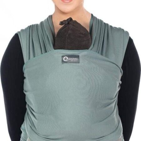 Babylonia baby Carriers - Draagdoek Tricot-Slen Organic - Silver Blue - One Size