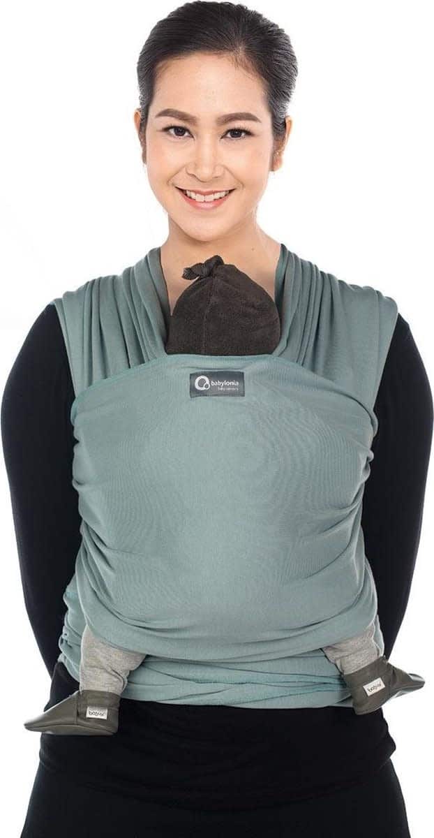 Babylonia baby Carriers - Draagdoek Tricot-Slen Organic - Silver Blue - One Size