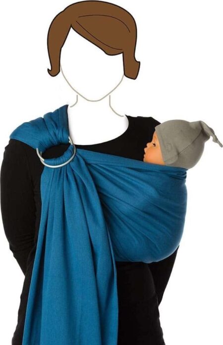 Babylonia baby carriers - BB-sling - Campanula blue - padded