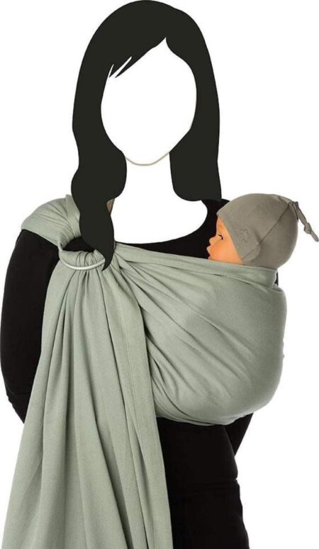 Babylonia baby carriers - BB-sling - Soft grey - padded