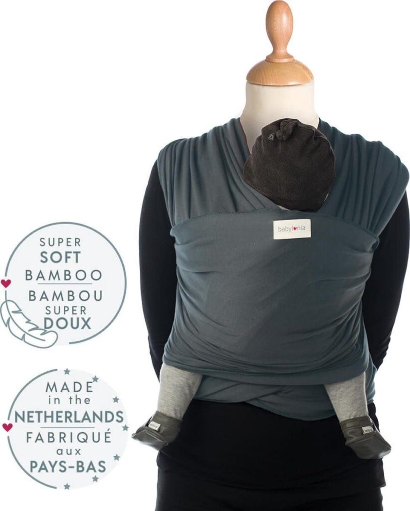 Babylonia baby carriers - Tricot-slen bamboo - Smokey grey - 1