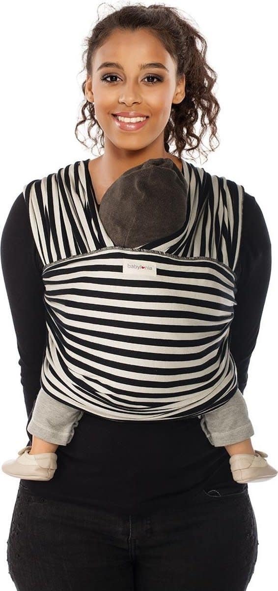 Babylonia baby carriers - Tricot-slen design - Black & white stripes - 1