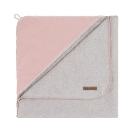 Baby's Only - Badcape Breeze oud roze - 75x85