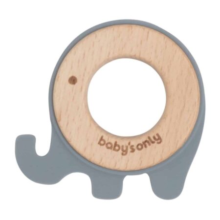 Baby's Only - Bijtring olifant grijs