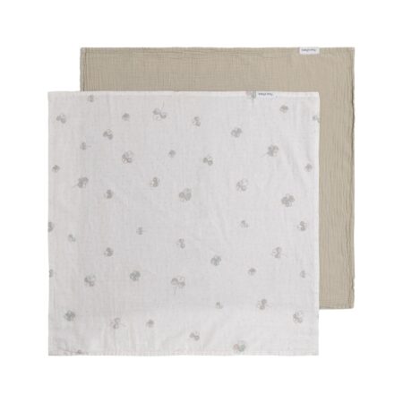 Baby's Only - Hydrofiele doek Tender beige/clover - 65x65 - 2-pack