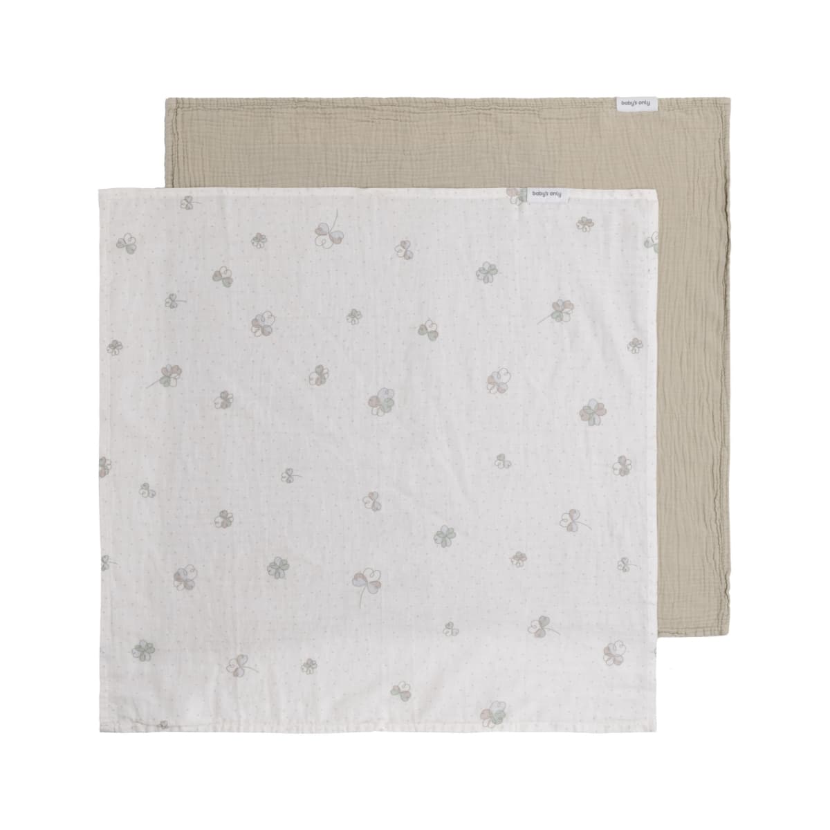 Baby's Only - Hydrofiele doek Tender beige/clover - 65x65 - 2-pack