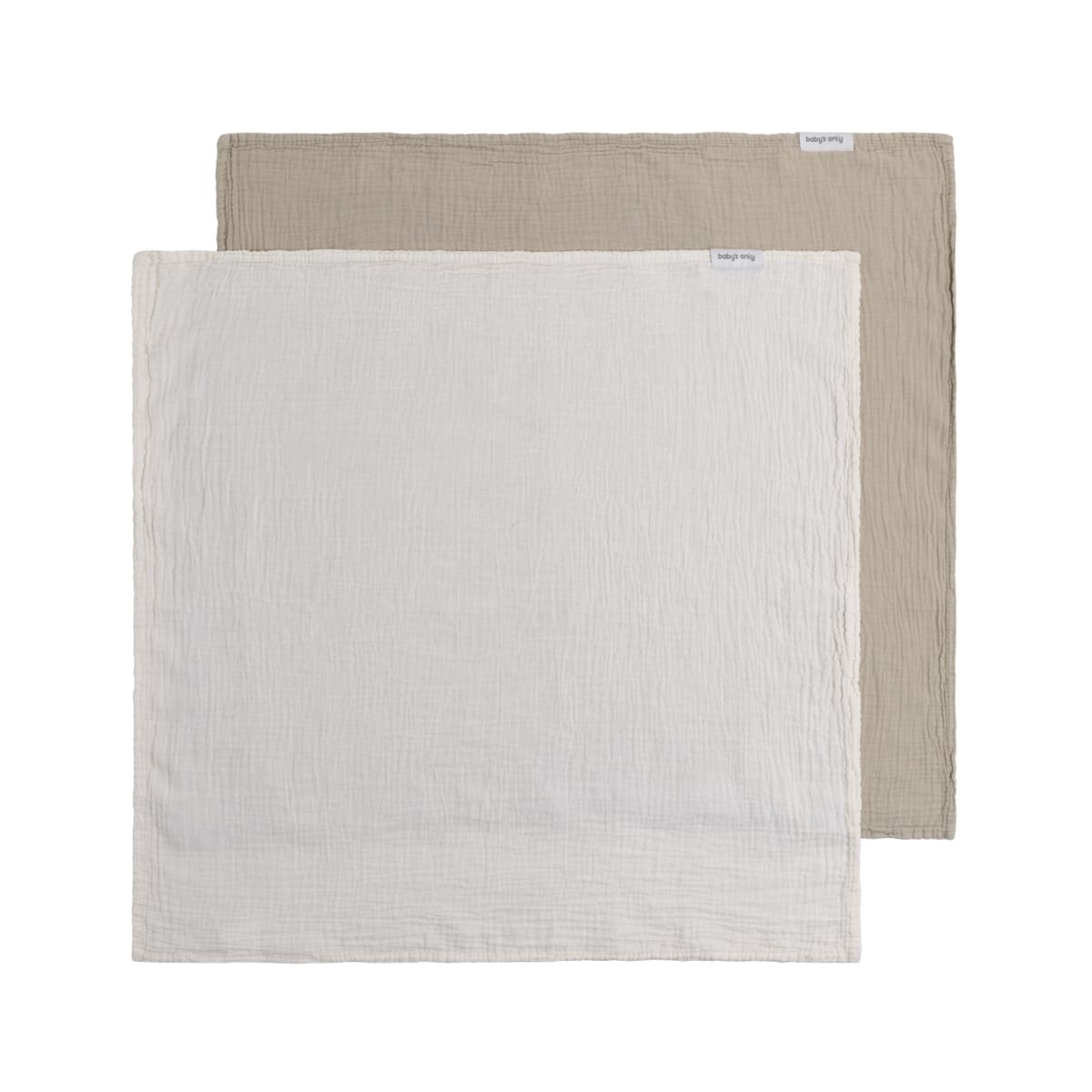 Baby's Only - Hydrofiele doek Tender beige/linen - 65x65 - 2-pack