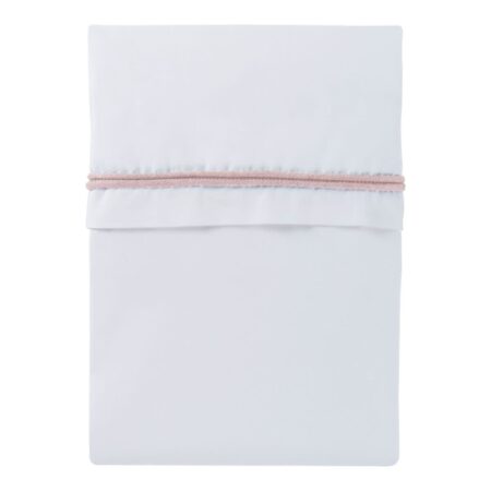 Baby's Only - Ledikantlaken gebreide bies classic roze/wit