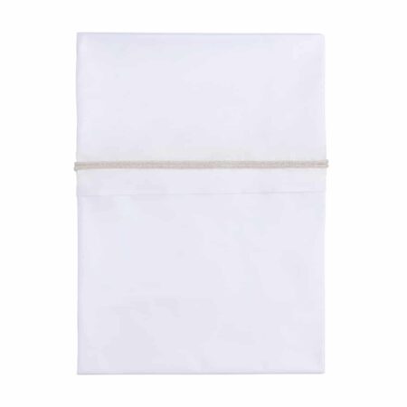 Baby's Only - Ledikantlaken gebreide bies goud-ivoor mÃªlee/wit