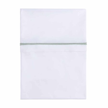 Baby's Only - Ledikantlaken gebreide bies goud-mint mÃªlee/wit