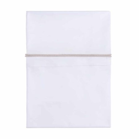 Baby's Only - Ledikantlaken gebreide bies zilver-roze mÃªlee/wit