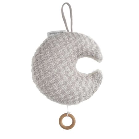 Baby's Only - Muziekdoosje maan Happiness urban taupe