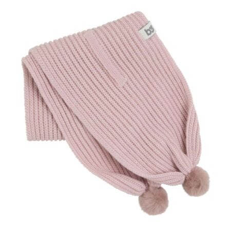 Baby's Only - Overslagsjaaltje met pompon Cool oud roze