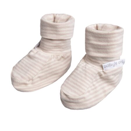 Baby's Only - Slofjes Stripe oud roze